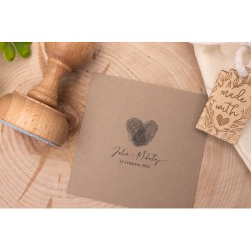 Stempel ślubny do odbijania w tuszu - średnica gryfu 50mm - STS011