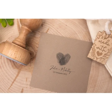 Stempel ślubny do odbijania w tuszu - średnica gryfu 50mm - STS011