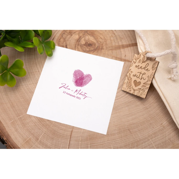 Stempel ślubny do odbijania w tuszu - średnica gryfu 50mm - STS011