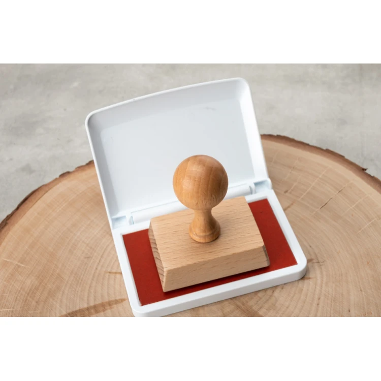 Stempel ślubny do odbijania w tuszu - wymiary gryfu 60x30mm - STS044