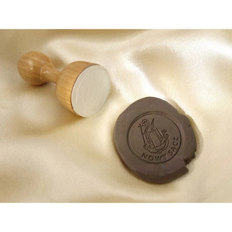 Stempel z akrylu 35mm głębokość graweru około 1mm