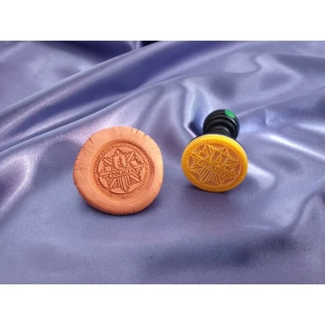 Stempel z akrylu 40mm głębokość graweru około 1mm - uchwyt plastikowy