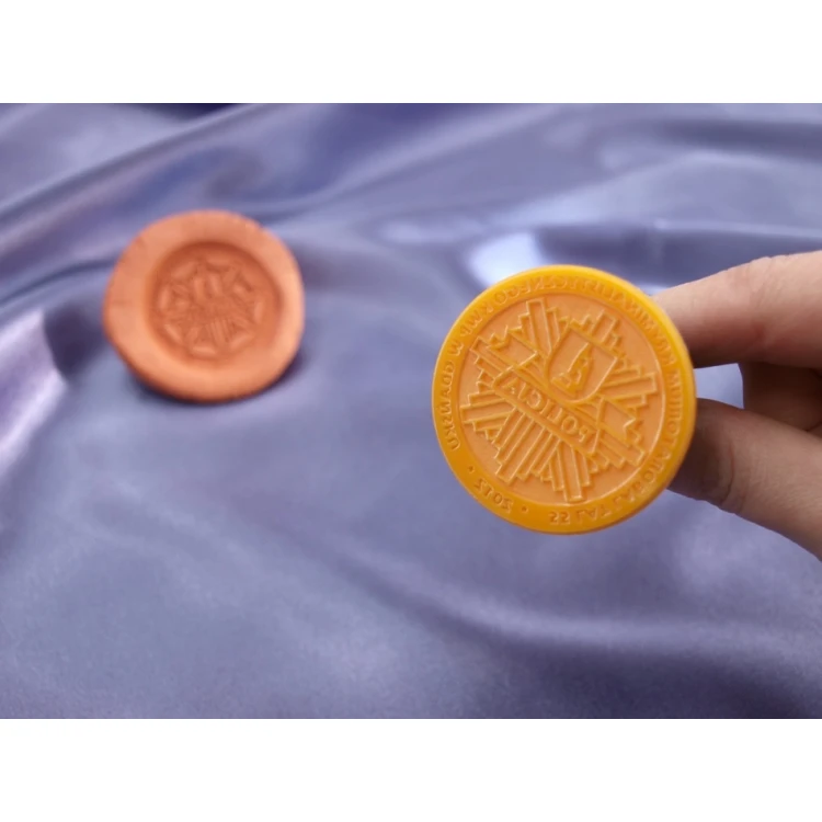 Stempel z akrylu 40mm głębokość graweru około 1mm - uchwyt plastikowy