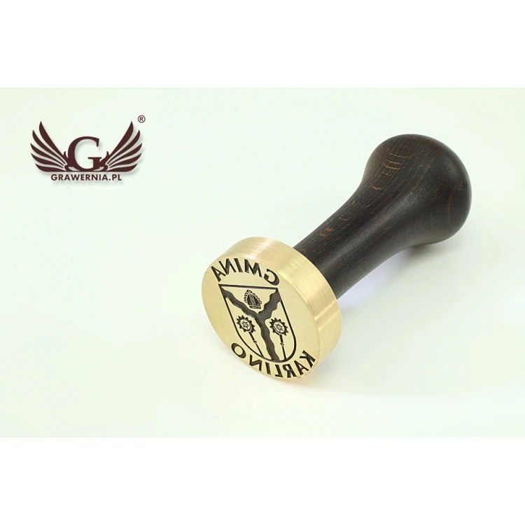 Stempel z herbem do laku - średnica: 38mm - CNC