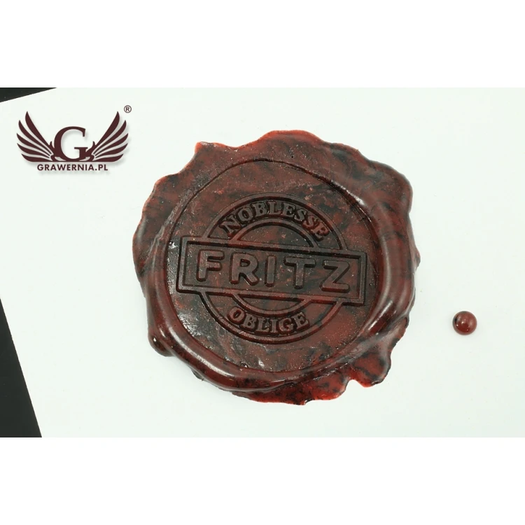 Stempel z logo do laku - średnica: 32mm - CNC