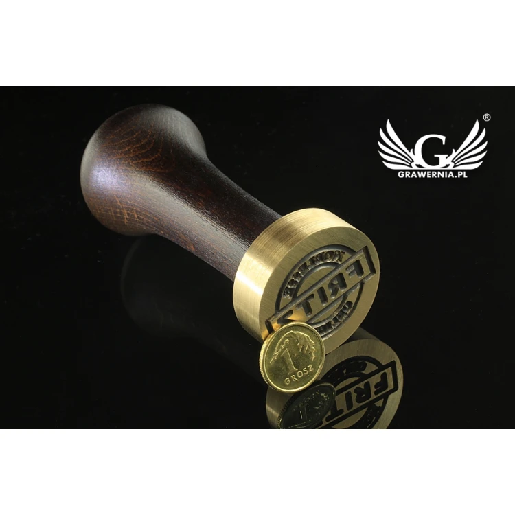 Stempel z logo do laku - średnica: 32mm - CNC