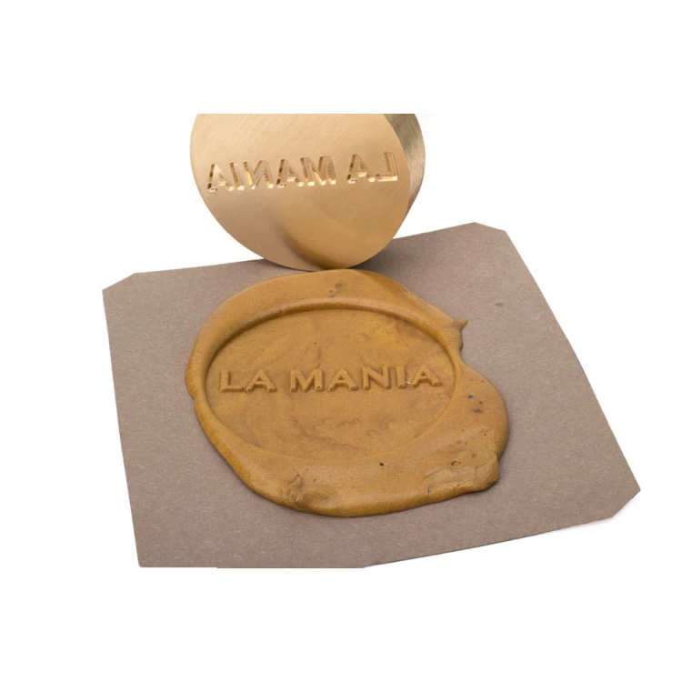 Stempel z logotypem do odbijania w laku - CNC - średnica 40mm - CNC101