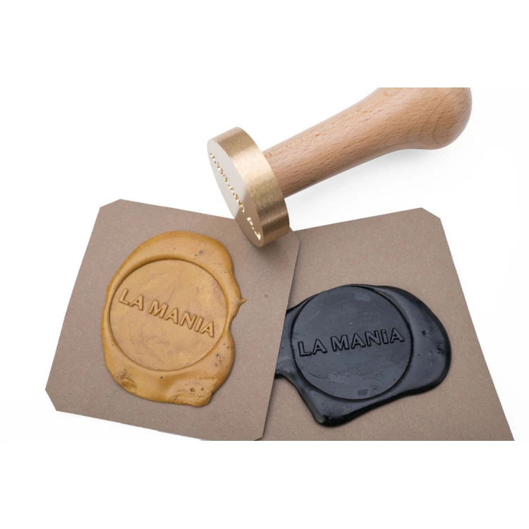 Stempel z logotypem do odbijania w laku - CNC - średnica 40mm - CNC101