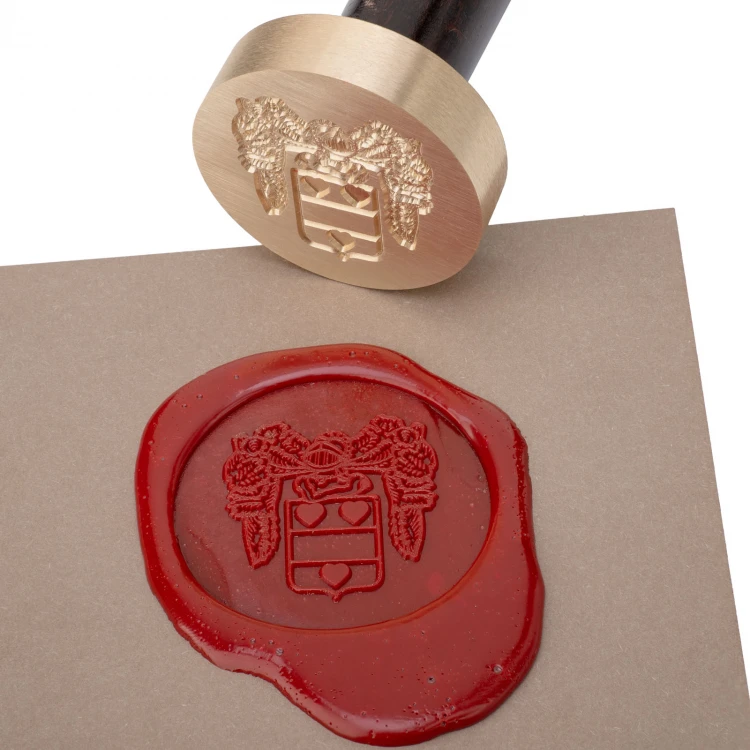 Stempel z logotypem do odbijania w laku - CNC - średnica 38mm - CNC109 