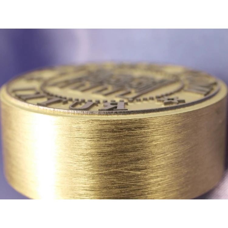 Stempel z mosiądzu 38mm głębokość graweru około 0,7mm