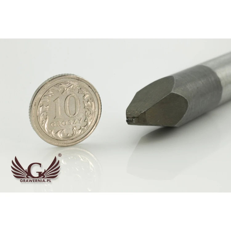 Stempel ze stali  do wybijania w metalu - wym odbicia 11,53x7,8mm - LASER
