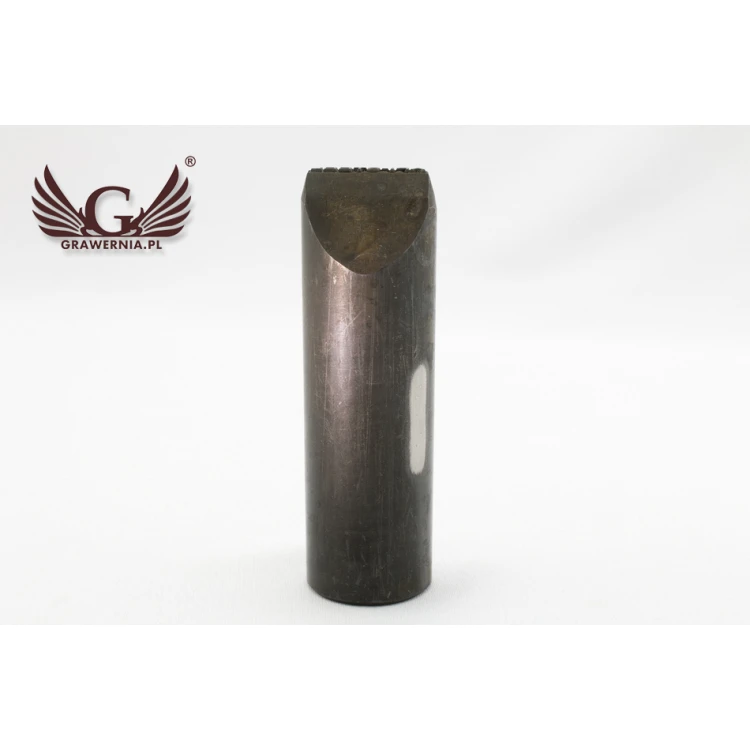 Stempel ze stali do wybijania w metalu - wymiary odbicia 3,5x25,6mm - CNC066