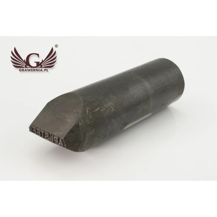 Stempel ze stali do wybijania w metalu - wymiary odbicia 3,5x25,6mm - CNC066