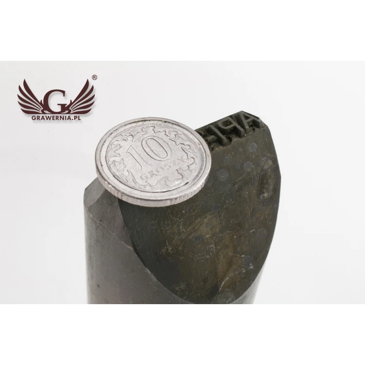 Stempel ze stali do wybijania w metalu - wymiary odbicia 3,5x25,6mm - CNC066