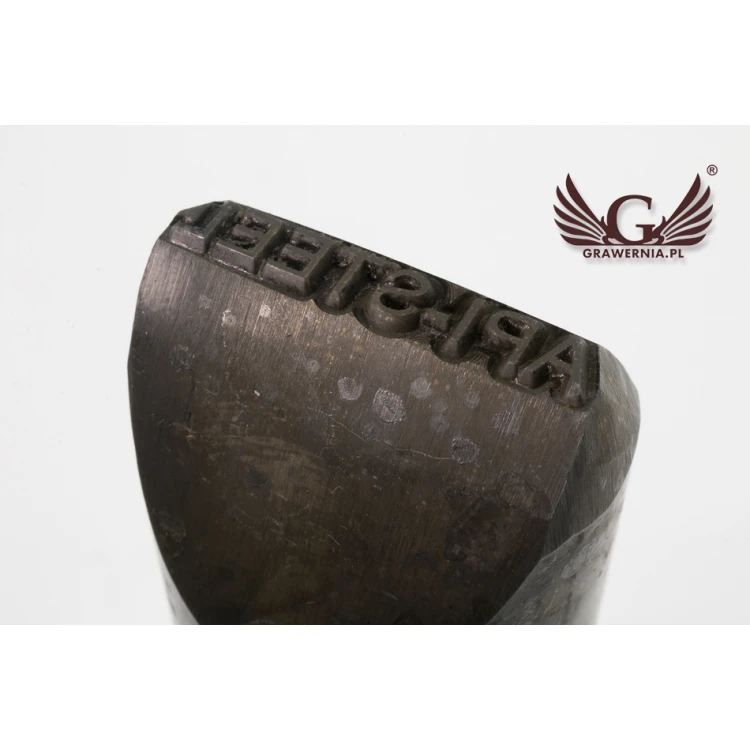 Stempel ze stali do wybijania w metalu - wymiary odbicia 3,5x25,6mm - CNC066