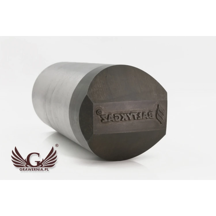 Stempel ze stali do wybijania w metalu - wymiary odbicia 38x10mm - CNC069