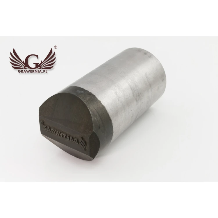 Stempel ze stali do wybijania w metalu - wymiary odbicia 38x10mm - CNC069
