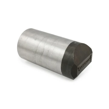 Stempel ze stali do wybijania w metalu - wymiary odbicia 38x10mm - CNC069
