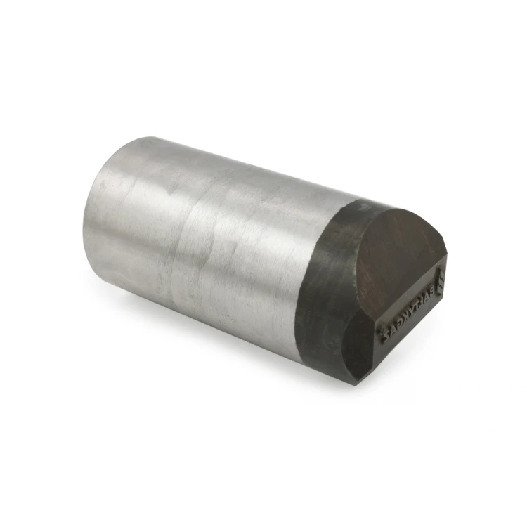 Stempel ze stali do wybijania w metalu - wymiary odbicia 38x10mm - CNC069
