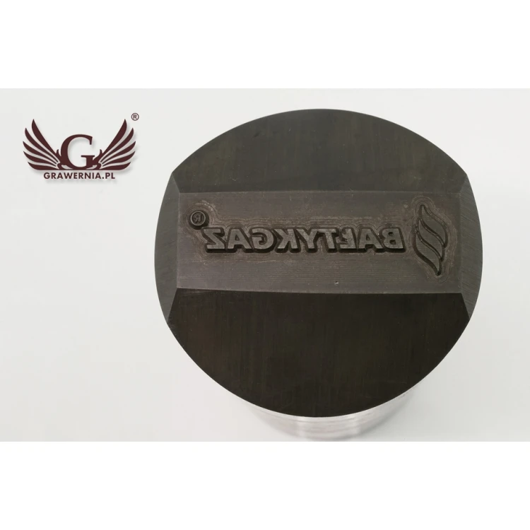 Stempel ze stali do wybijania w metalu - wymiary odbicia 38x10mm - CNC069