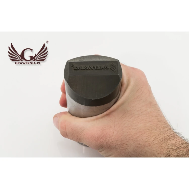 Stempel ze stali do wybijania w metalu - wymiary odbicia 38x10mm - CNC069