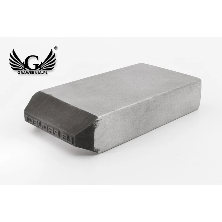 Stempel ze stali do wybijania w metalu - wymiary odbicia 40x3,3mm - CNC073
