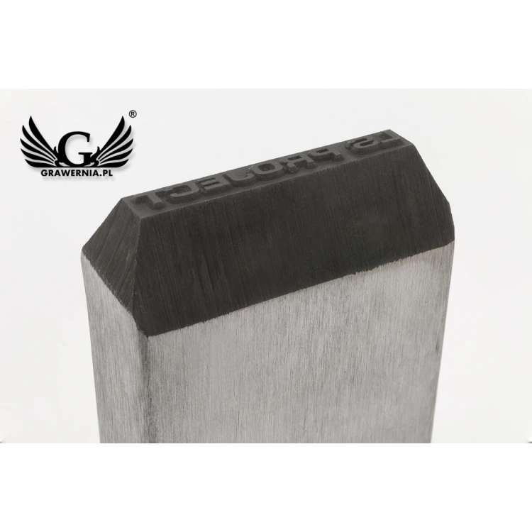Stempel ze stali do wybijania w metalu - wymiary odbicia 40x3,3mm - CNC073