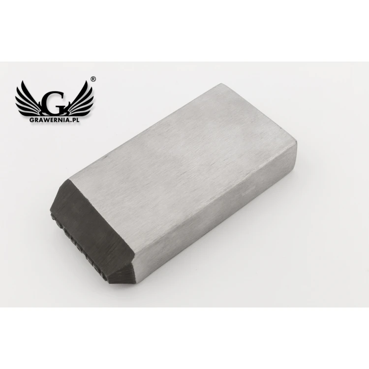 Stempel ze stali do wybijania w metalu - wymiary odbicia 40x3,3mm - CNC073