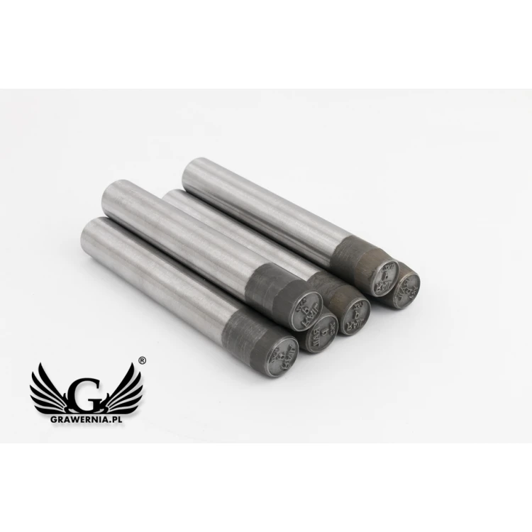 Stempel ze stali do wybijania w metalu - średnica odbicia 15mm - CNC077