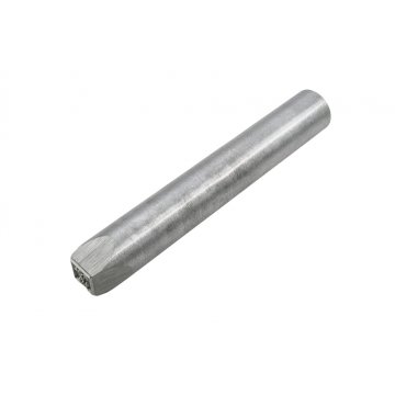 Stempel ze stali do wybijania w metalu - wymiary odbicia 10x10mm - CNC068