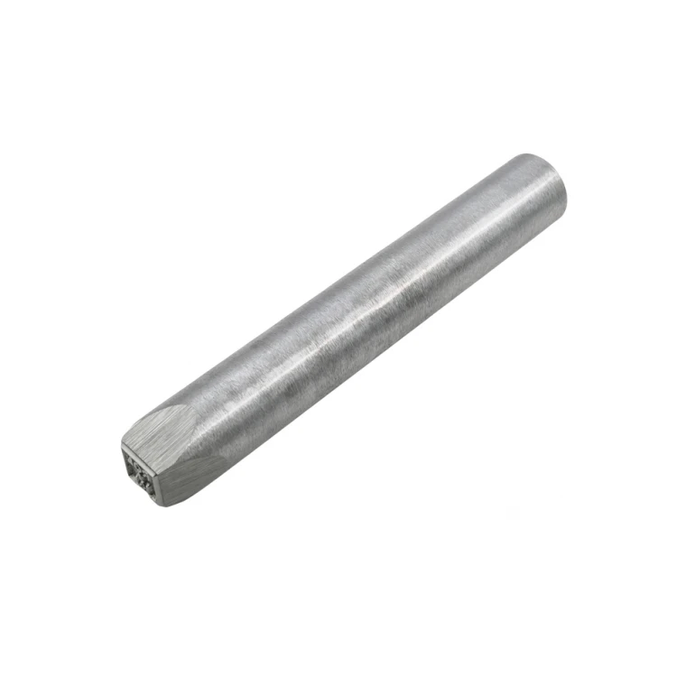 Stempel ze stali do wybijania w metalu - wymiary odbicia 10x10mm - CNC068