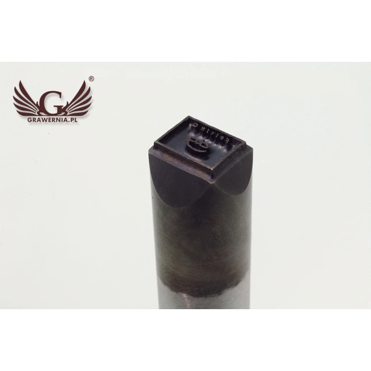 Stempel ze stali  do wybijania w metalu - wym odbicia 10x7.6mm - LASER