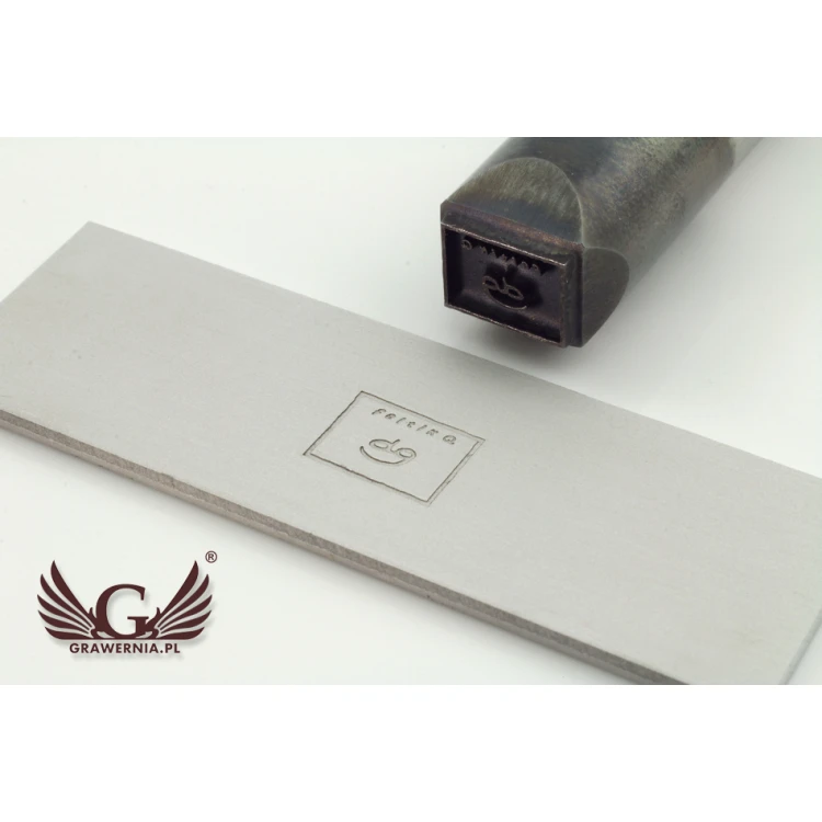 Stempel ze stali  do wybijania w metalu - wym odbicia 10x7.6mm - LASER