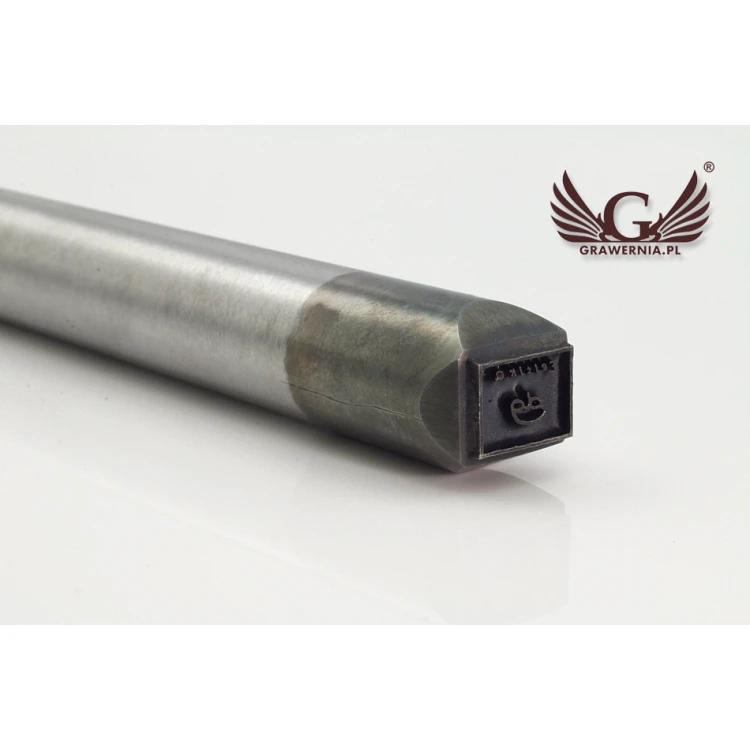 Stempel ze stali  do wybijania w metalu - wym odbicia 10x7.6mm - LASER