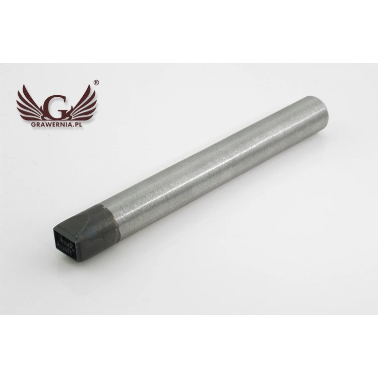Stempel ze stali  do wybijania w metalu - wym odbicia 11,53x7,8mm - LASER