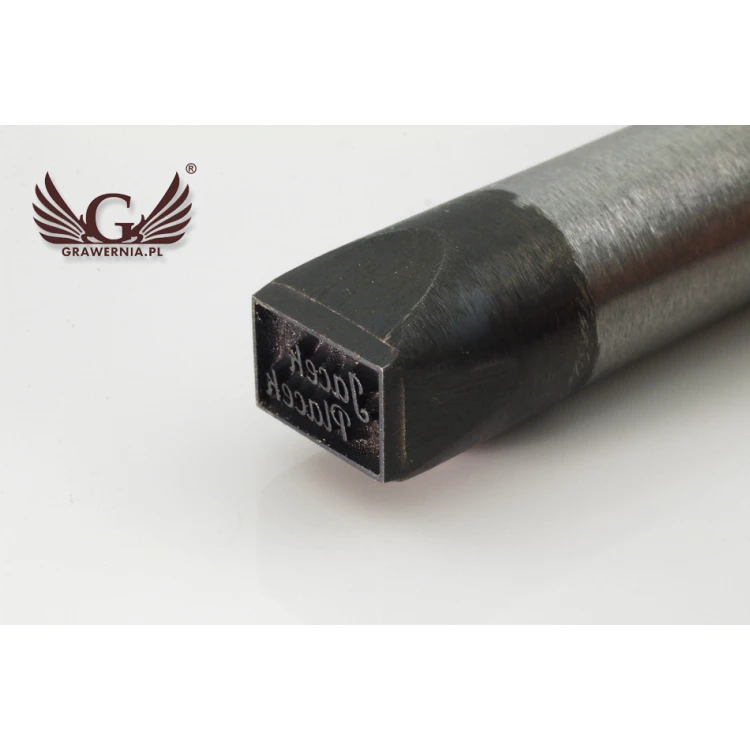 Stempel ze stali  do wybijania w metalu - wym odbicia 11,53x7,8mm - LASER