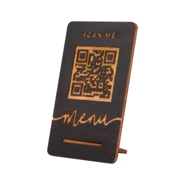 Stojaczek Menu z kodem QR - wym. 55x90mm - ST054