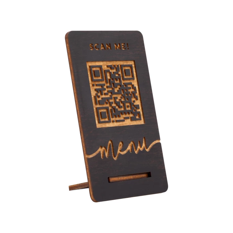Stojaczek Menu z kodem QR - wym. 55x90mm - ST054