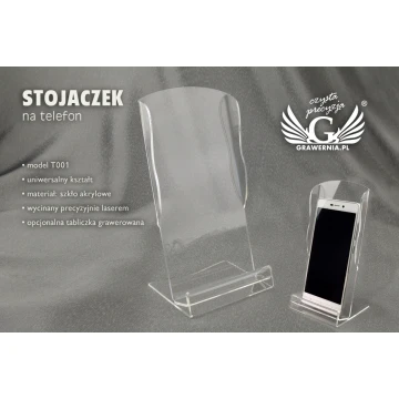 Stojaczek na telefon - acryl model T001