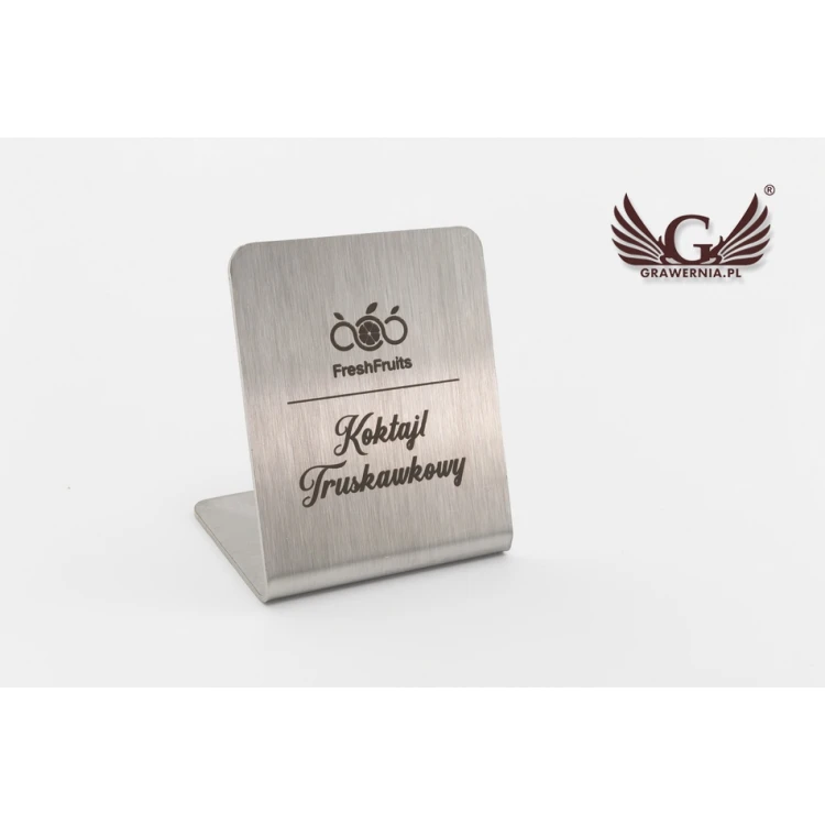 Stojaczki stalowe gastronomiczne z dowolnym grawerem - ST002
