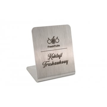 Stojaczki stalowe gastronomiczne z dowolnym grawerem - ST002