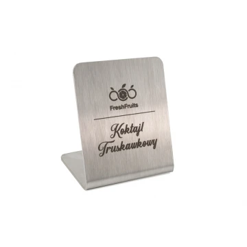 Stojaczki stalowe gastronomiczne z dowolnym grawerem - ST002