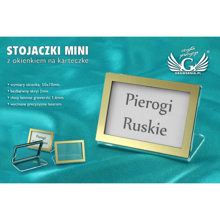 Stojaczki z okienkiem na karteczkę - wzór NS006