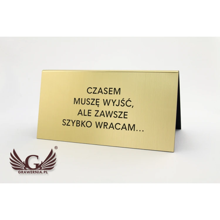 Stojaki informacyjne z dowolnym tekstem - wymiary: 195x100mm - ST026