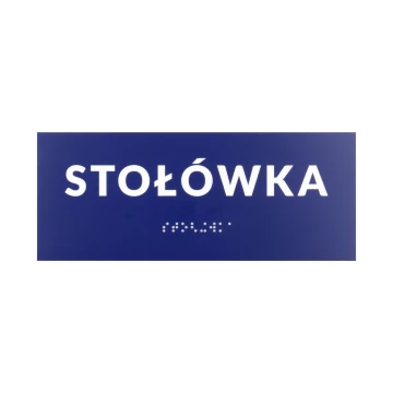 Stołówka - tabliczka na drzwi lub ścianę z pismem Braille'a - wym. 200x80mm - TAB559