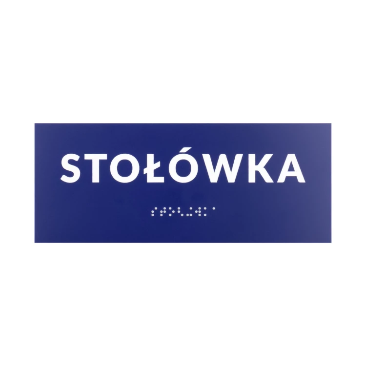 Stołówka - tabliczka na drzwi lub ścianę z pismem Braille'a - wym. 200x80mm - TAB559