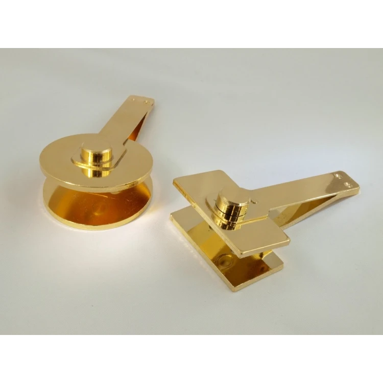 Suchy Stempel Just - Gold & Wood - ekskluzywny stempel biurkowy z podstawką drewnianą