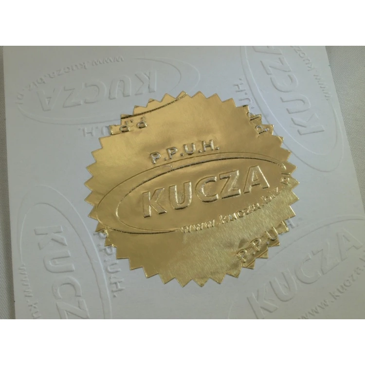 Suchy Stempel Just - Gold & Wood - ekskluzywny stempel biurkowy z podstawką drewnianą
