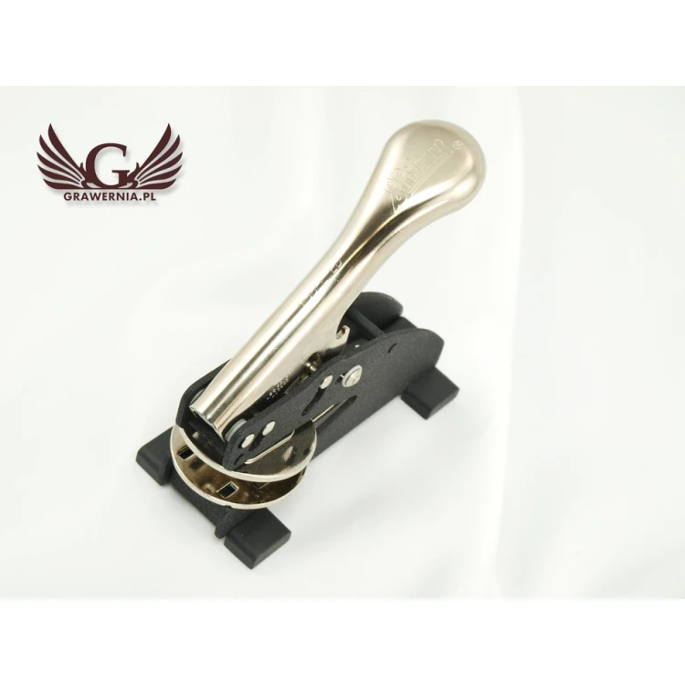 Suchy Stempel Shiny - odbicie okrągłe 40mm lub 50mm - stempel biurkowy z nóżkami