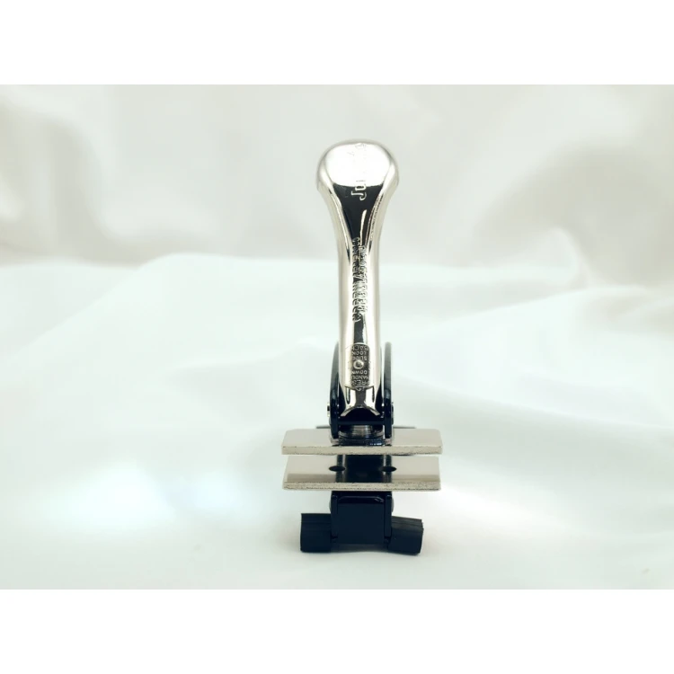 Suchy Stempel Just - odbicie prostokątne 27x52, okrągłe 40mm lub 50mm -  biurkowy z nóżkami